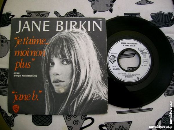 45 TOURS BIRKIN Je t'aime moi non plus 14 Nantes (44)