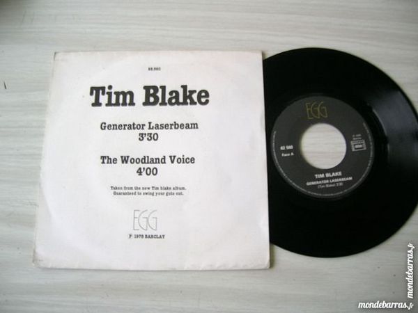 45 TOURS TIM BLAKE Generator Laserbeam 55 Nantes (44)