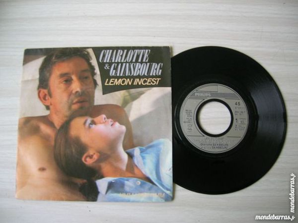 45 TOURS CHARLOTTE & GAINSBOURG Lemon incest 7 Nantes (44)