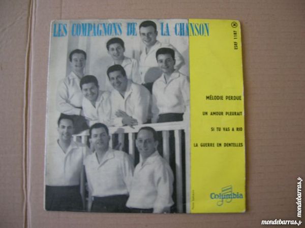 45 TOURS LES COMPAGNONS DE LA CHANSONS M�lodie 5 Nantes (44)