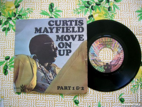 45 TOURS CURTIS MAYFIELD Move on up part 1 & 2 45 Nantes (44)