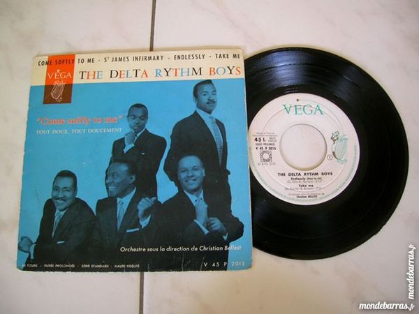 45 TOURS THE DELTA RYTHM BOYS Come softly to me 35 Nantes (44)