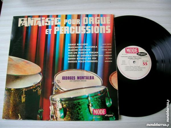 33 TOURS GEORGES MONTALBA Fantaisies pour orgue 20 Nantes (44)