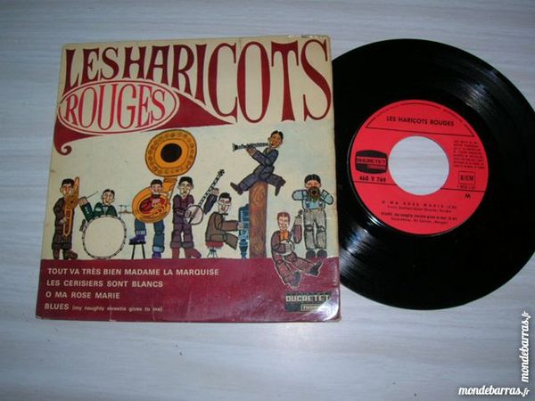 45 TOURS EP LES HARICOTS ROUGES Blues 7 Nantes (44)