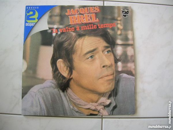 33 TOURS JACQUES BREL La valse � mille temps  2 LP 12 Nantes (44)