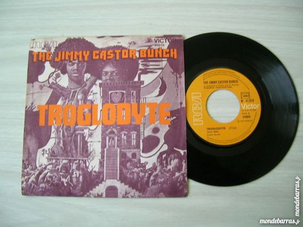 45 TOURS THE JIMMY CASTOR BUNCH Troglodyte - FUNK 14 Nantes (44)