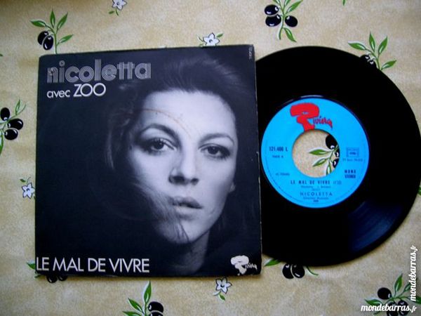 45 TOURS NICOLETTA/ZOO Le mal de vivre 9 Nantes (44)