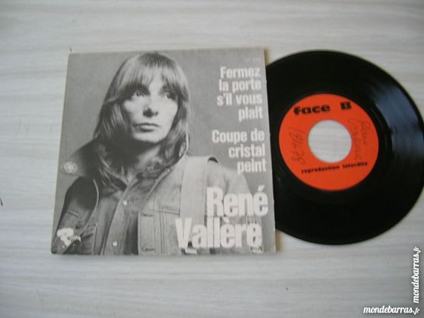 45 TOURS RENE VALLERE Fermez la porte svp - TEST PRESSING 25 Nantes (44)