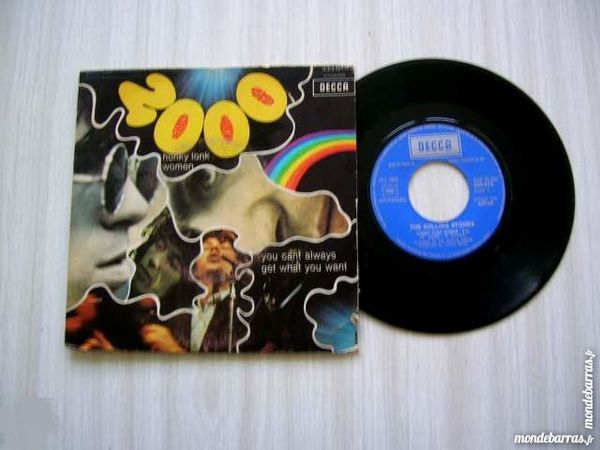 45 TOURS  THE ROLLING STONES Honky tonk women - ANTAR 12 Nantes (44)