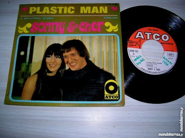 45 TOURS EP SONNY AND CHER Plastic man 25 Nantes (44)