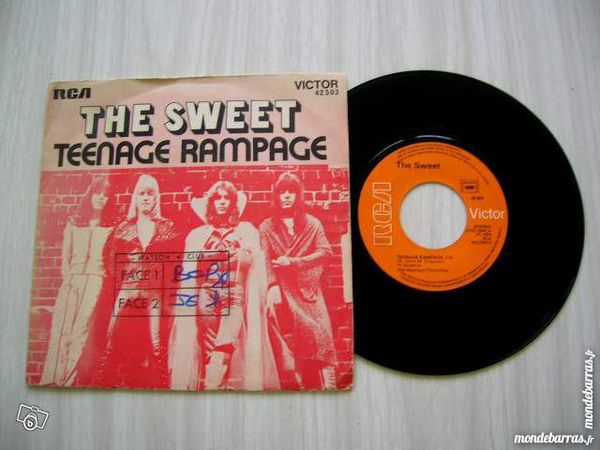 45 TOURS THE SWEET Teenage rampage 4 Nantes (44)