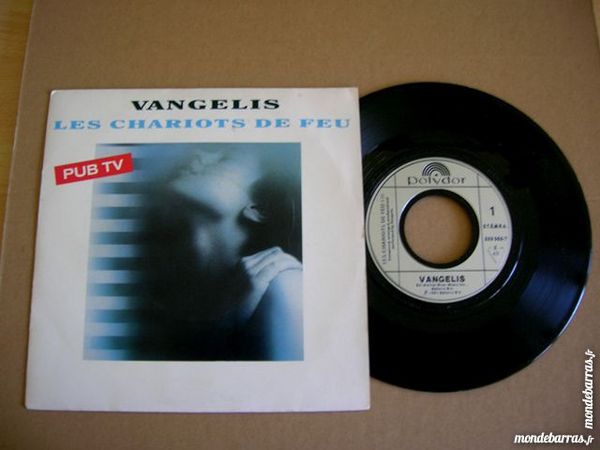 45 TOURS VANGELIS Les Chariots de Feu - PUB TV 7 Nantes (44)