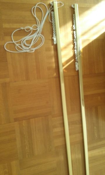 2 tringles dor�es � chariots 260 cm longueur 40 Charenton-le-Pont (94)