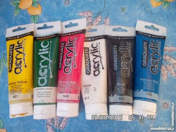 6 tubes de peinture 3 Chambly (60)