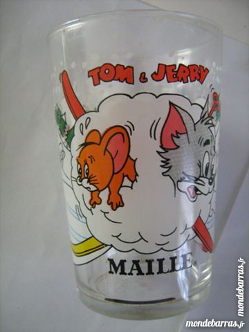 VERRE DECORE DESSIN ANIME TOM ET JERRY BD 3 Brest (29)