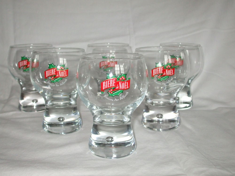 Lot 6 verres  Bi�re de No�l  24 Manerbe (14)