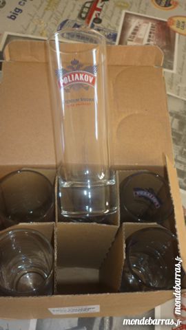 lot de 6 verres � vodka POLIAKOV 5 Le Mans (72)