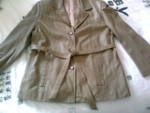 veste beige cuir - 42 - zoe 23 Martigues (13)
