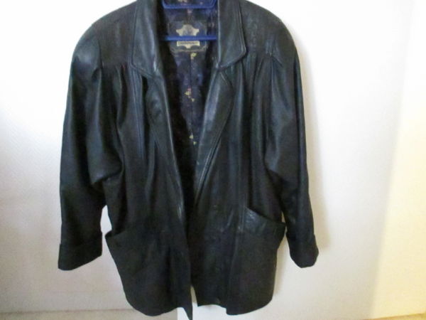 VESTE en CUIR femme   Taille 38/40 35 Malicorne (89)