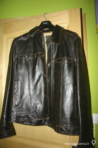 Veste en cuir marron homme 50 Montigny-en-Ostrevent (59)