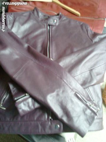 Veste en Cuir Prune Avant Premi�re 40 Tours (37)