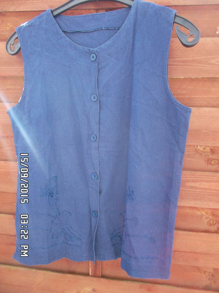 VESTON BLEU MARINE EN LIN*JUSTE 2E*KIKI60230 2 Chambly (60)