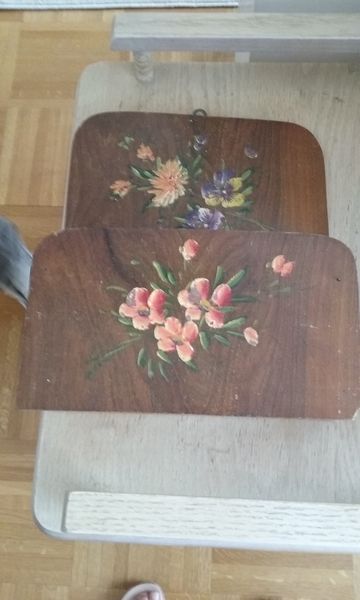 Vide poche ou porte courrier en bois d�cor� 12 Charenton-le-Pont (94)