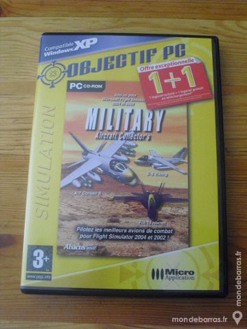 jeu vid�o PCROM simulation MILITARY AIRCRAFT 1 Lyon 5 (69)