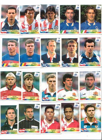 20 Vignettes PANINI Coupe du monde 98 5 Bayon (54)