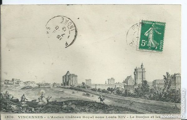 vincennes , l'ancien chateau roya lsous louis XIV 6 Tours (37)
