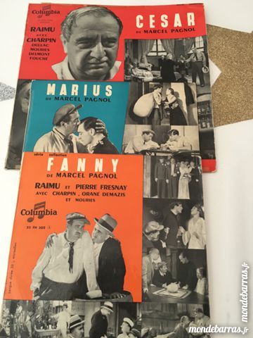 Vinyls anciens trilogie pagnol marius fanny cesar 60 Nice (06)