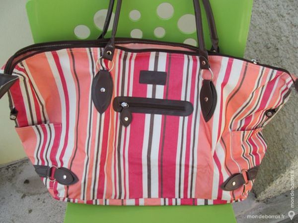 Sac de voyage week end orange � rayures 15 Goussainville (95)