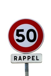 Panneau routier 50