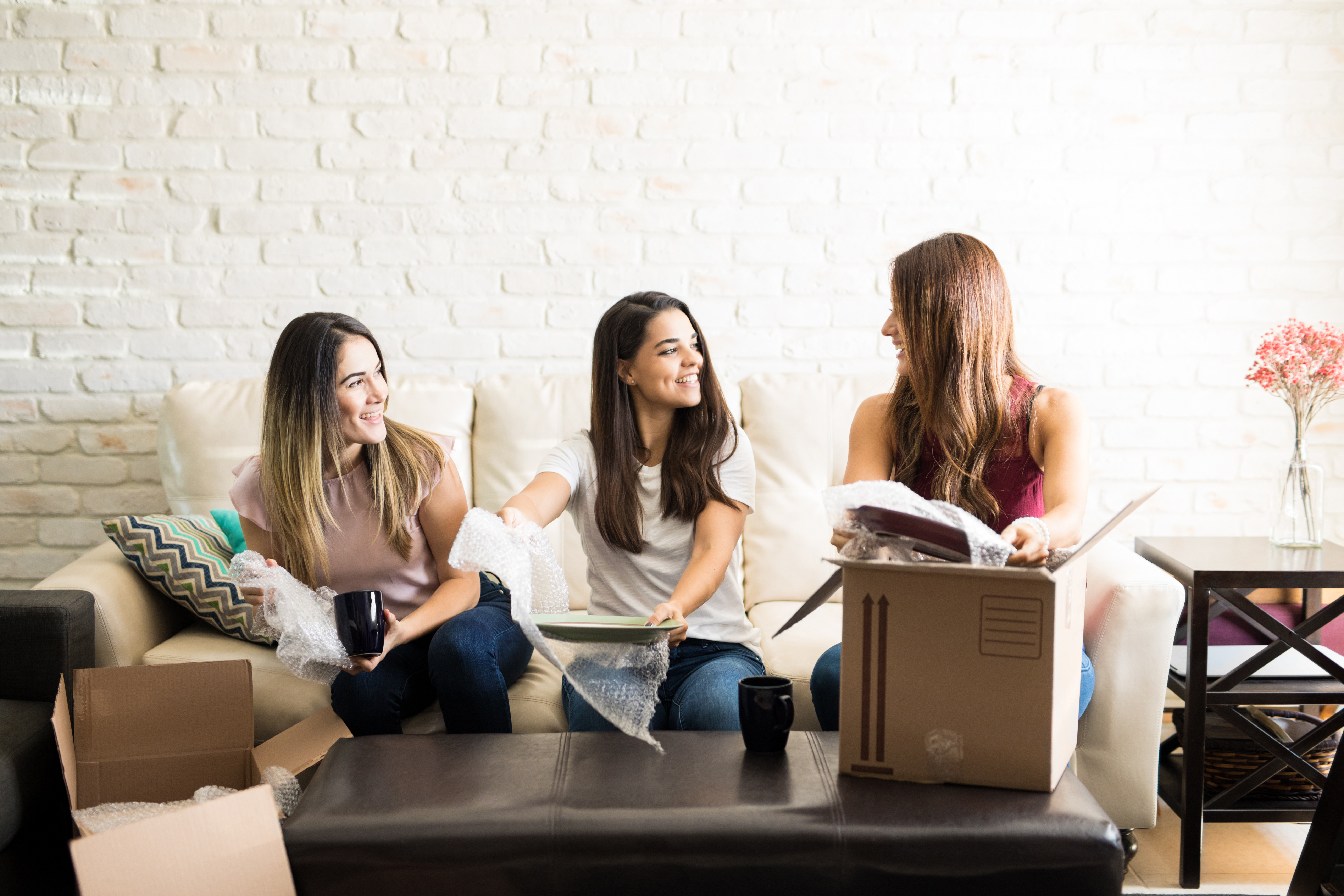 fille salon carton colocation