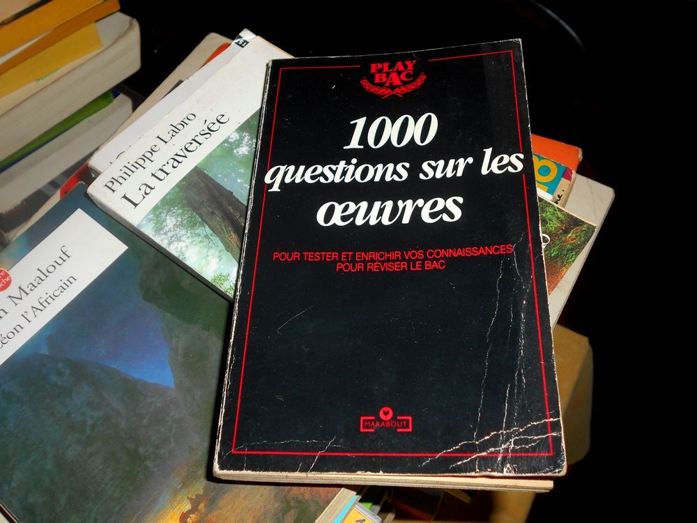1000 questions sur les oeuvres play bac (marabout) 3 Monflanquin (47)