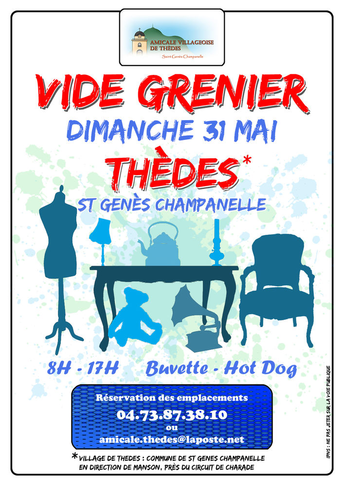 15&egrave;me vide grenier de Th&egrave;des 0 Saint-Gen�s-Champanelle (63)