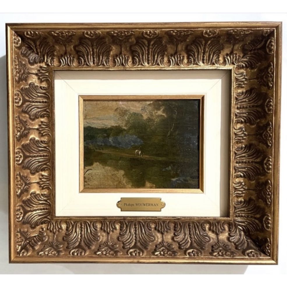 17e  (1650s) tableau flamand  Philips Wouwerman (1619-1698) 0 Nice (06)