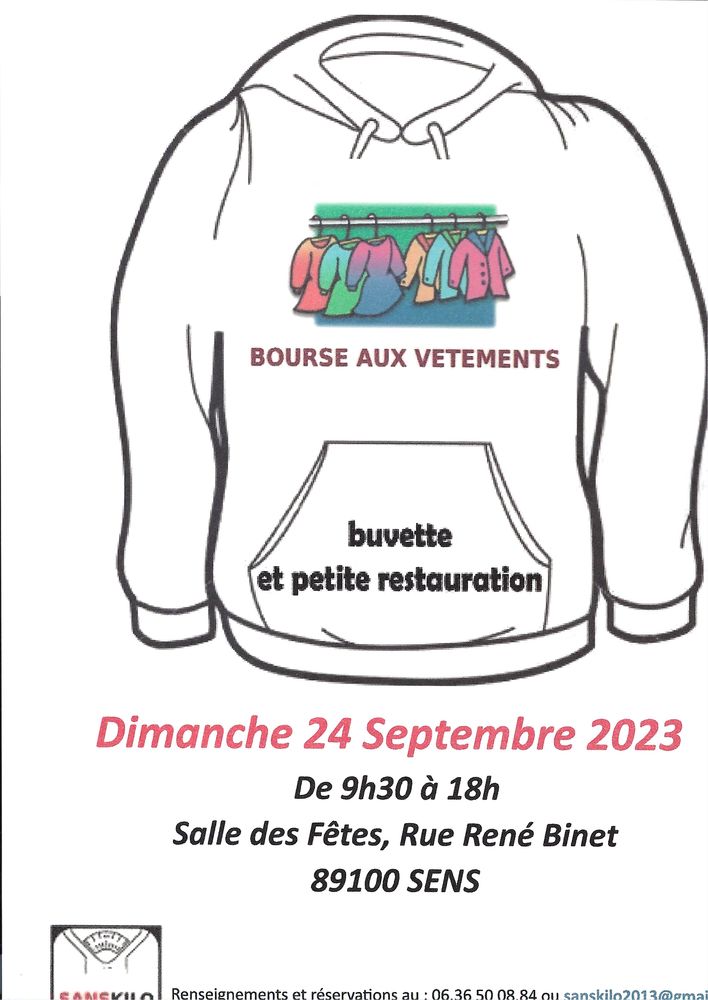 16�me Bourse aux v�tements 4 Sens (89)