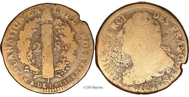 1793 N 2 sols Montpellier 23 Prats-de-Mollo-la-Preste (66)