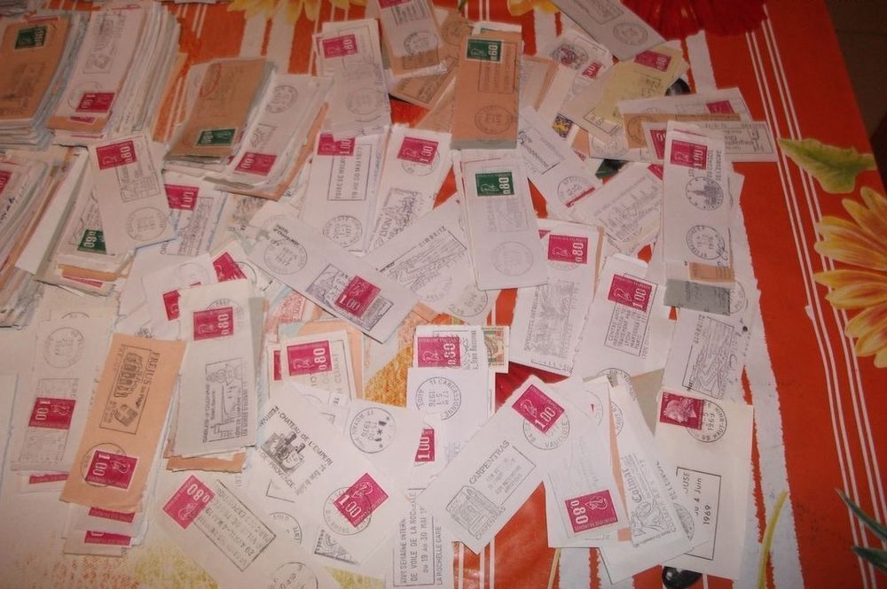 Lot de 1822 flammes avec timbres de France ann�es 1960-70 1 Aillevillers-et-Lyaumont (70)