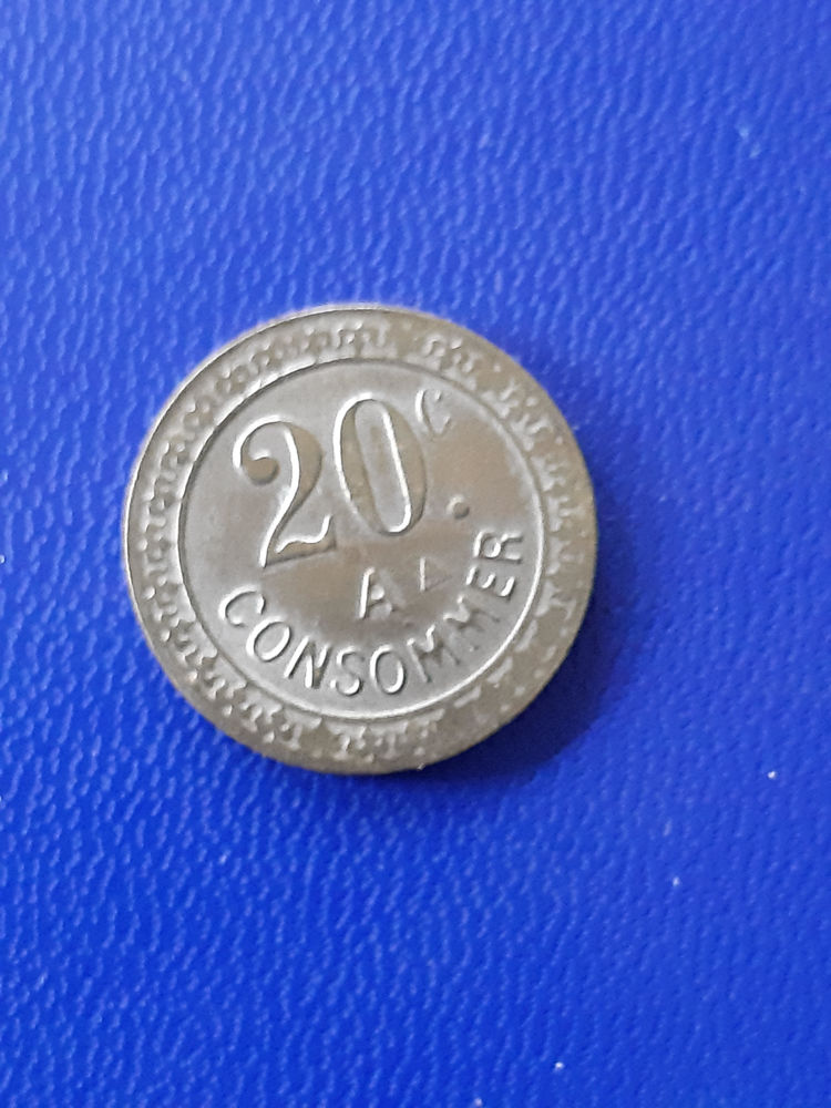 1902-37 jeton 20 centimes � consommer 2 Prats-de-Mollo-la-Preste (66)