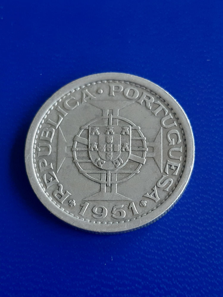 1951 Sao Tom�-et-Principe 5 escudos argent 14 Prats-de-Mollo-la-Preste (66)