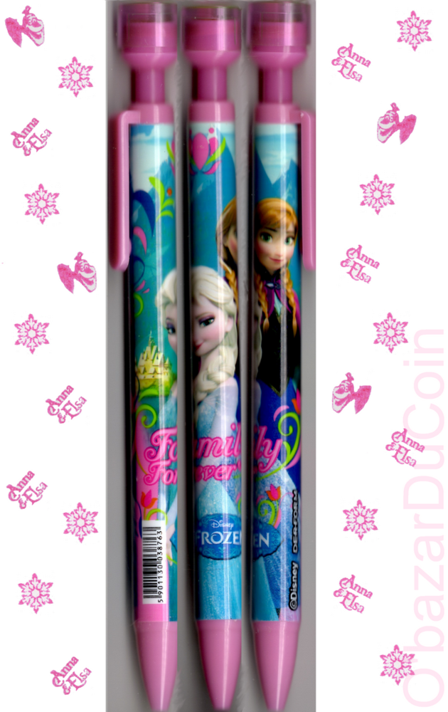 #Lot tt � 1eur# Stylos Tampon Frozen fournitures scolaires 1 Paris 17 (75)