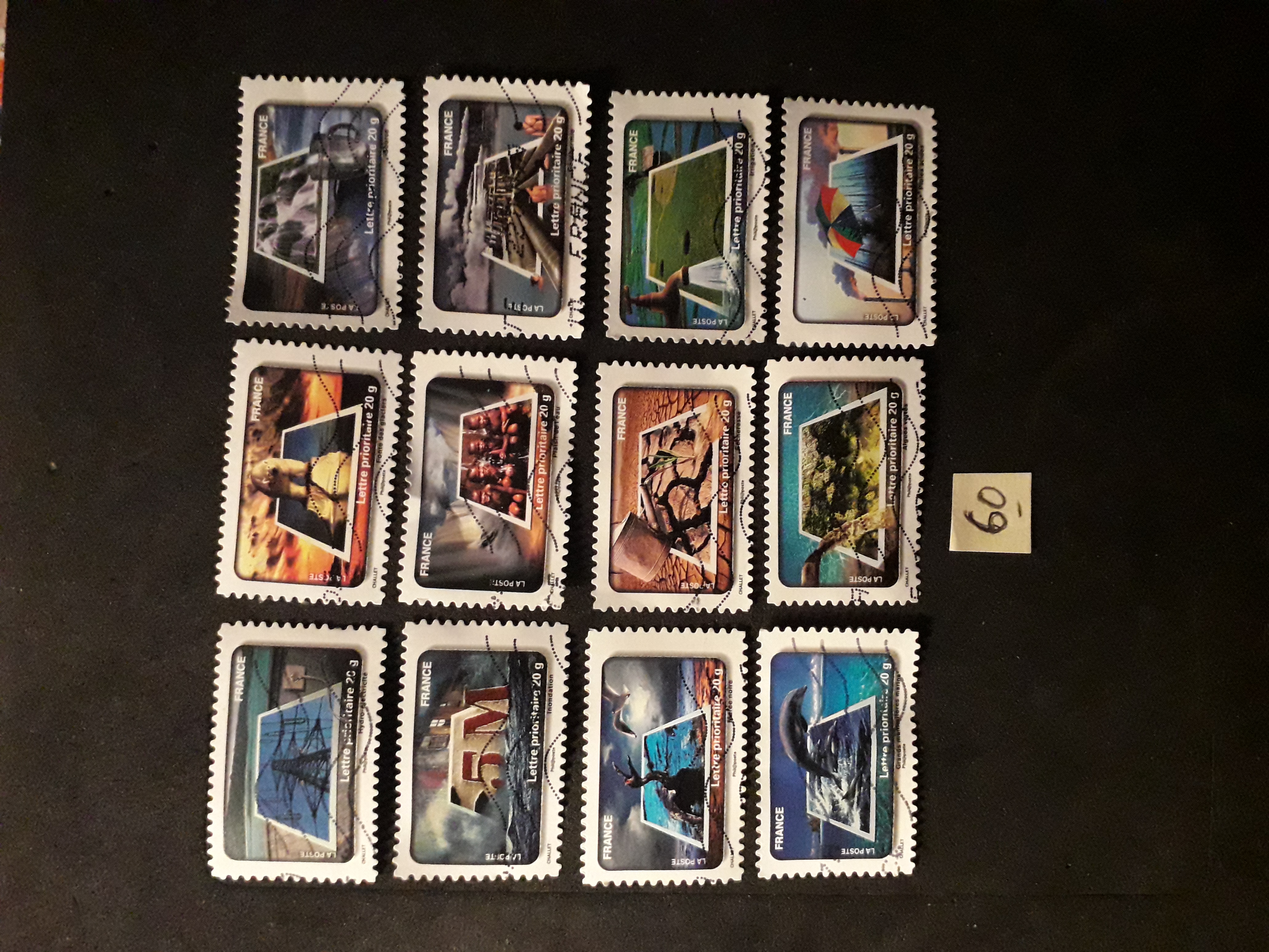 1S�rie compl�te de timbres 0,40� la s�rie./61 0.4 Les Forges (88)