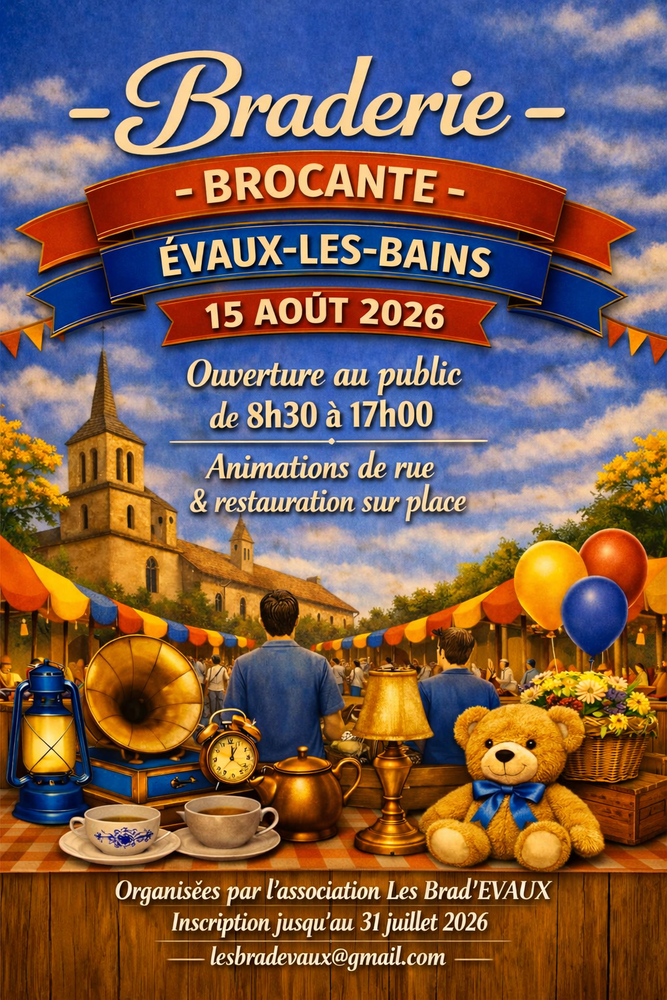 38&egrave;me Braderie, Brocante, d'EVAUX LES BAINS 0 �vaux-les-Bains (23)