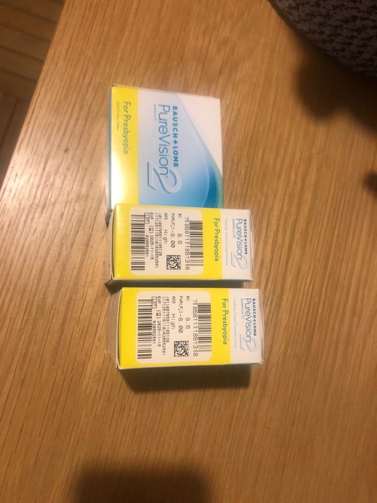  3xBO�TES LENTILLES NEUVES PUREVISION2  PRESBYOPIA 0 Paris 18 (75)