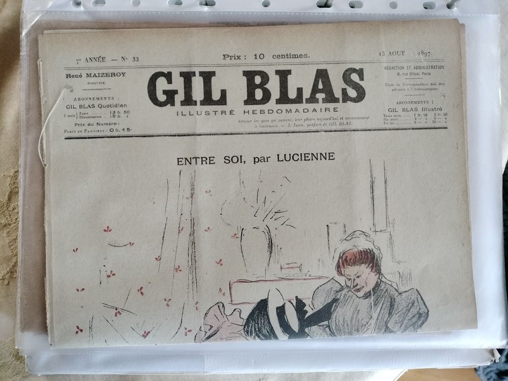 4893 / 1897 Journal Gil Blas Illustr� 10 Bubry (56)