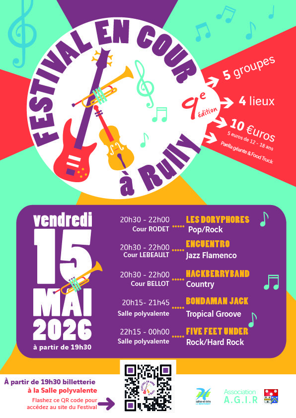 9&egrave;me &eacute;dition du FESTIVAL EN COUR &agrave; Rully (71150) 0 Rully (71)