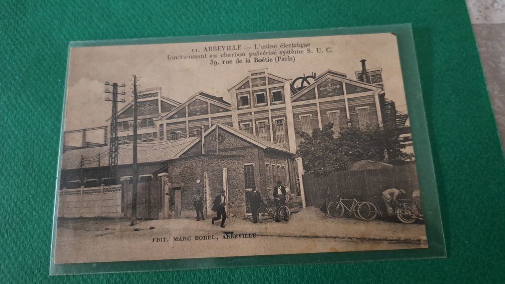 Cpa du 80 - ABBEVILLE - L�Usine Electrique fonctionnant au c 7.5 Lucheux (80)