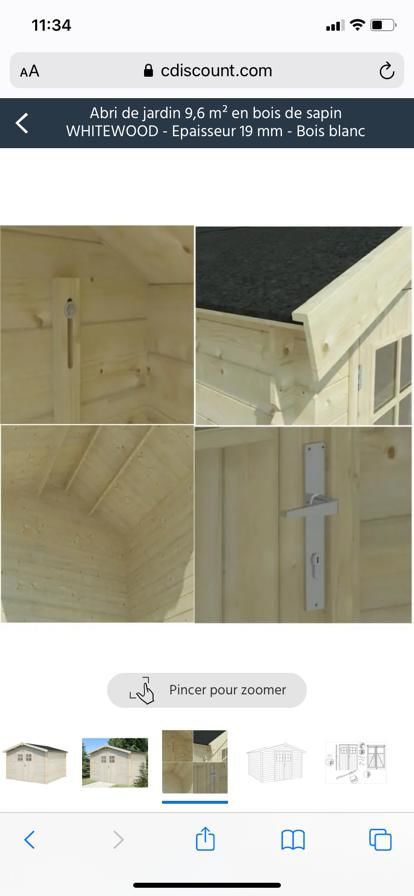 Abris jardin neuf 7,5 M2 850 Lommoye (78)